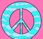 Dibujo Símbolo de la paz pintado por devany 