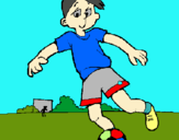 Dibujo Jugar a fútbol pintado por khgtt