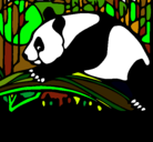 Dibujo Oso panda comiendo pintado por RRRRTTTTTTHHHHO