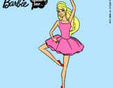 Dibujo Barbie bailarina de ballet pintado por hghggr5fr4