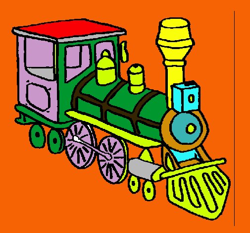 Dibujo Tren pintado por Joocy