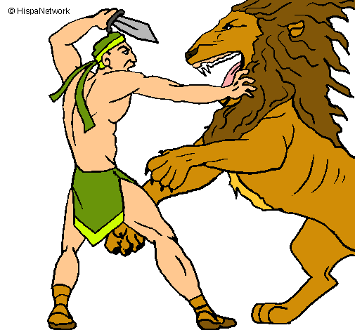 Gladiador contra león