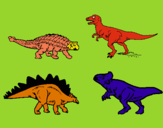 Dibujo Dinosaurios de tierra pintado por charlotin