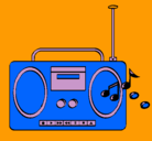 Dibujo Radio cassette 2 pintado por sules