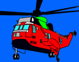 Dibujo Helicóptero al rescate pintado por sebastian21