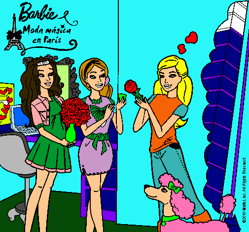 Barbie de compras con sus amigas