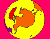 Dibujo Planeta Tierra pintado por 7hrfyhfy