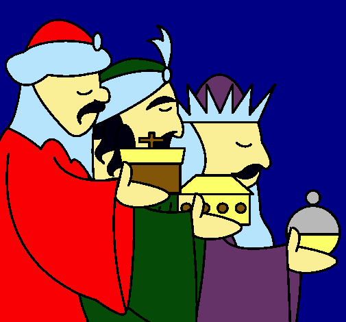 Dibujo Los Reyes Magos 3 pintado por marisols