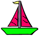 Dibujo Barco velero pintado por CUCA