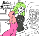 Dibujo Barbie llega a París pintado por loren