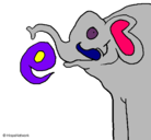 Dibujo Elefante pintado por guilar