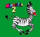 Dibujo Madagascar 2 Marty pintado por alvaro4