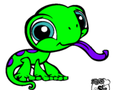 Dibujo Lagarto Littlest Pet Shop pintado por fantastiks