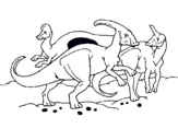 Dibujo Manada de hervíboros pintado por maray