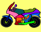 Dibujo Motocicleta pintado por iker21