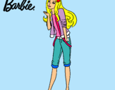 Dibujo Barbie con look casual pintado por laury26