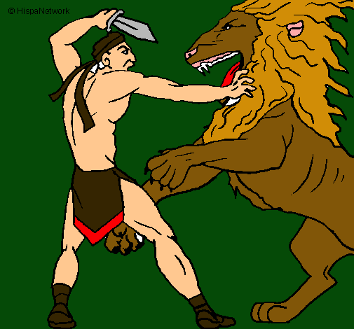 Gladiador contra león