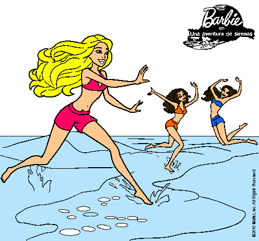 Dibujo Barbie de regreso a la playa pintado por rosazc