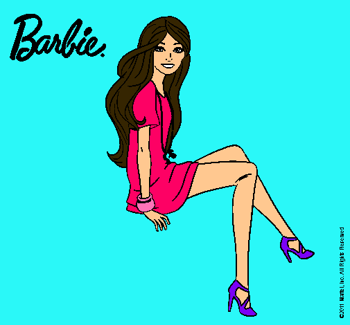 Barbie sentada