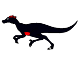 Dibujo Velociraptor pintado por dinosaur