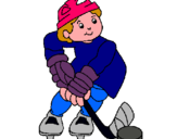 Dibujo Niño jugando a hockey pintado por michifus