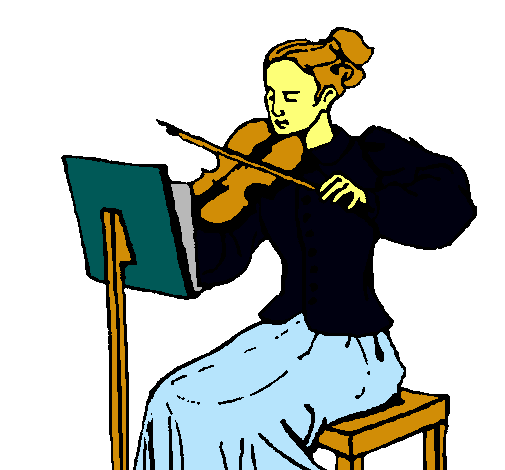 Dama violinista