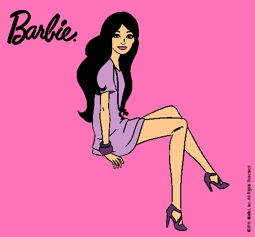 Barbie sentada