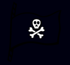 Dibujo Bandera pirata pintado por hhhhhhhhhhhhh