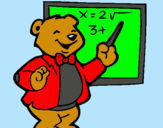 Dibujo Profesor oso pintado por MaryBravo