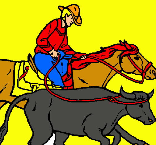 Vaquero y vaca