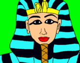 Dibujo Tutankamon pintado por karlas