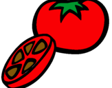 Dibujo Tomate pintado por bfds