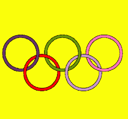 Dibujo Anillas de los juegos olimpícos pintado por Lohami