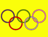 Dibujo Anillas de los juegos olimpícos pintado por Lohami