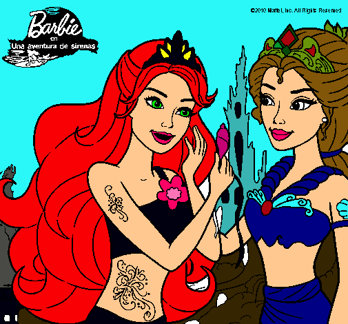 Barbie se despiede de la reina sirena