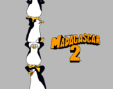 Dibujo Madagascar 2 Pingüinos pintado por mango