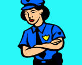 Dibujo Mujer policía pintado por Lililover