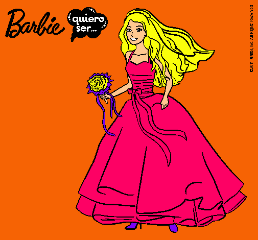 Barbie vestida de novia