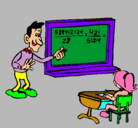 Dibujo Profesor de matemáticas pintado por 5558588856