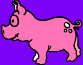 Dibujo Cerdo pintado por roxhanna
