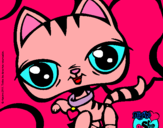 Dibujo Gatito Littlest Pet Shop pintado por rrrrrrrrrrap