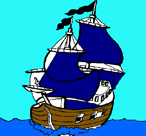 Dibujo Barco pintado por serxo
