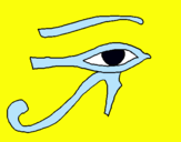 Dibujo Ojo Horus pintado por anamaria8