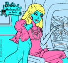 Dibujo Barbie llega a París pintado por maribebi