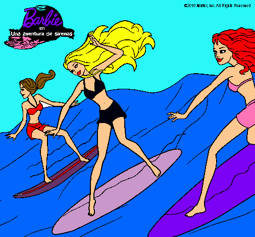 Dibujo Barbie de nuevo con sus amigas pintado por CELIA6