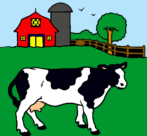 Vaca pasturando