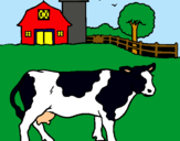 Dibujo Vaca pasturando pintado por madelinymach