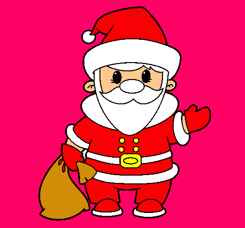 Dibujo Papa Noel 4 pintado por aldanuchi