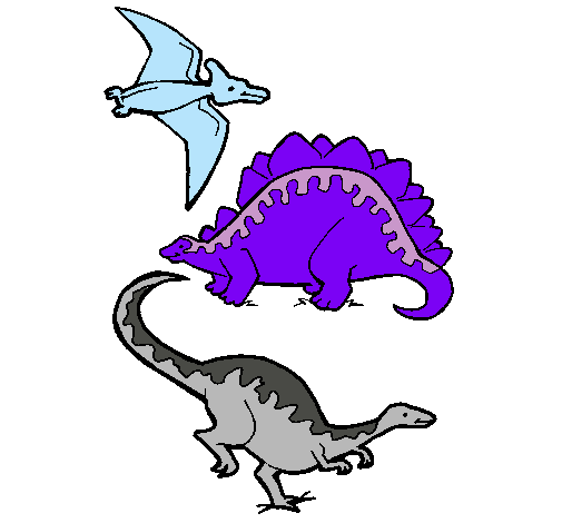 Tres clases de dinosaurios