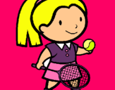 Dibujo Chica tenista pintado por elefa_ang 
